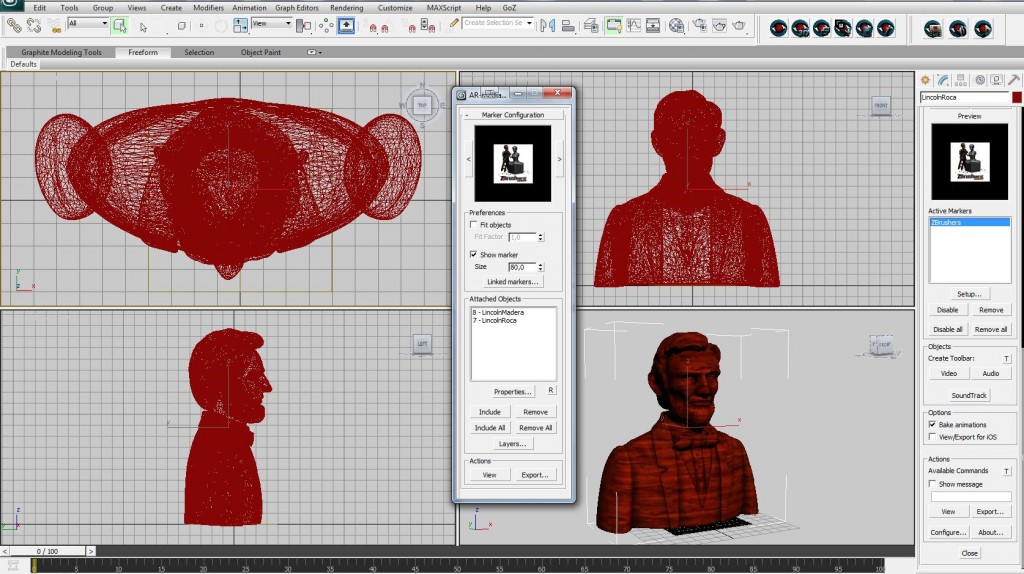 El plugin AR-Media en 3D Studio MAX