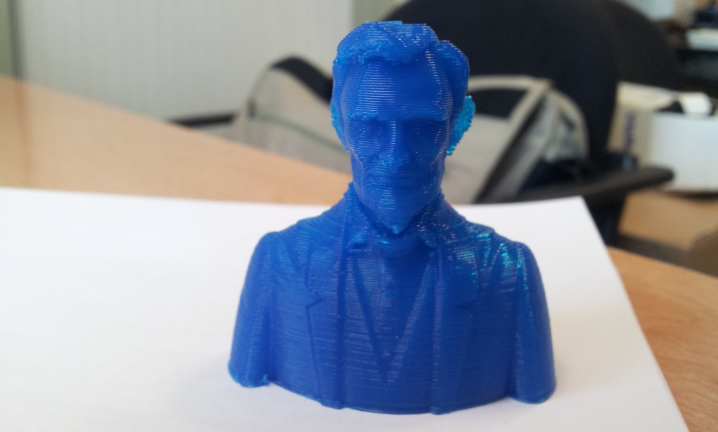El busto de Lincoln impreso desde ZBrush